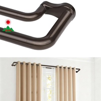Ensemble de tringles à rideaux doubles réglables en métal blanc robuste pour cantonnières, rideaux voilages, bureau, chambre, fenêtre, personnalisable