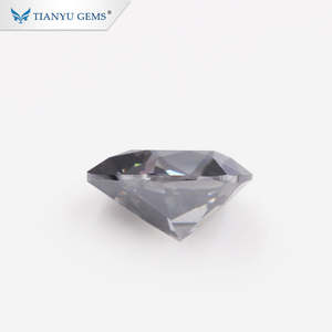 تيانيو مصنع الجملة 7*9 شكل الكمثرى رمادي الاصطناعية مويزانايت مفكوك - Product Image 2