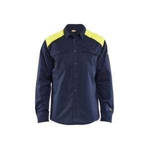 BLAKLADER - 323815178933XL Camisa Multinorm Azul marino/Amarillo Hi-vis-CAMISETAS DE TRABAJO EAN 7330509904312 - Product Image 5