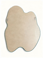 Miroir mural de forme irrégulière en flanelle, design Art Déco, décoration intérieure, personnalisable, Noël, salon, chambre, salle de bain