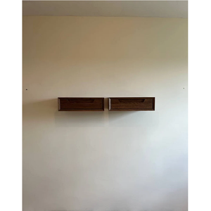 Cajón <span class=keywords><strong>de</strong></span> alta calidad con mesita <span class=keywords><strong>de</strong></span> <span class=keywords><strong>noche</strong></span> Juego <span class=keywords><strong>de</strong></span> 2 Mesita <span class=keywords><strong>de</strong></span> <span class=keywords><strong>noche</strong></span> rústica única montada en la <span class=keywords><strong>pared</strong></span> flotante - Product Image 3