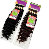 4x Perruques bouclées Deep Wave de 20 pouces, 100g, pour tresses au crochet style Boho Goddess, extensions de cheveux synthétiques en vrac résistantes à la chaleur