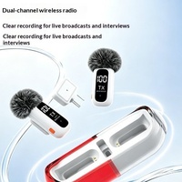 Microphone Lavalier Sans Fil J06Pro Omnidirectionnel Un Émetteur Deux Récepteurs Anti-Vent Réduction du Bruit Affichage Numérique