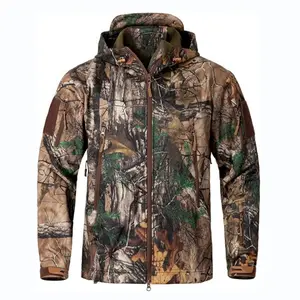 Cheap Price Men Women Big Animals Forest Hunting Shooting Custom Logo Camouflage Waterproof DWR Fleece Jackets