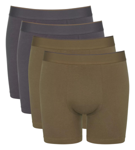 กางเกงบ็อกเซอร์ชาย ผ้าฝ้ายถักคุณภาพสูง สวมใส่สบาย ระบายอากาศได้ดี ป้องกันแบคทีเรีย พร้อมโลโก้ที่เอว - Product Image 1