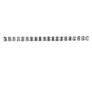 Best Workmanship High Quality 18K <b>Solid</b> Yellow <b>Gold</b> Real Diamond Baguette Figure 8 Lock <b>Bangle</b> Shinning Vintage Lady Charm Gift - Product Image 2
