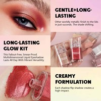 Pigment de fard à paupières scintillant naturel végan Maquillage des yeux avec logo personnalisé Fard à paupières liquide pailleté duochrome unique Marque privée