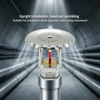Tête de sprinkler vertical K115 à couverture étendue, à réponse rapide 68 degrés EC-ZSTZ pour système d'extinction d'incendie - Vente en gros personnalisée
