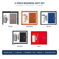 Ensemble cadeau personnalisé avec logo : tasse isotherme, carnet A5, stylo – Cadeau d'entreprise pour Noël et les fêtes – Vente en gros pour entreprises