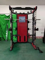 Máquina de entrenamiento multifuncional para uso doméstico, máquina Smith, Cable cruzado, estante de energía