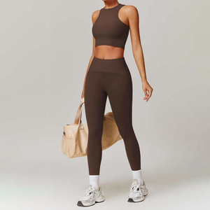 Conjuntos de Pantalones de Yoga con Logotipo Personalizado, Ropa Deportiva para Mujer, Conjuntos de Gimnasio y Fitness para Mujer - Product Image 6