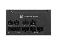 MSI MAG A650GLS PCIE5 ATX3.0 Modular penuh 80 PLUS Emas ATX 3.1 & PCIe 5.1 Psu kebisingan rendah untuk Psu Desktop Pc asli