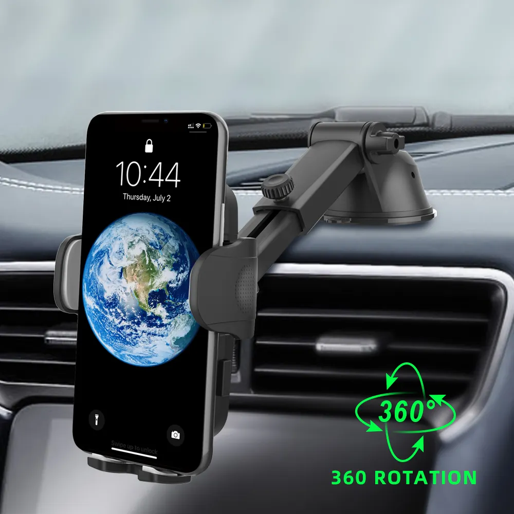 Car Holder 2021Upgraded Suction Cup Phone Holder For Windshield Dashboard Sturdy Suction Cup Car Phone Mount With Strong Sticky Gel Pad