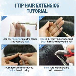 Extensiones de Cabello Ruso Remy de Doble Trama Premium con Queratina I-Tip para Venta al por Mayor en Salones y Fábricas - Extensiones de Cabello I-Tip K.SWIGS - Product Image 5