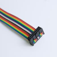 Kabel pita datar 254mm 16P 26P 32P 40P kabel berwarna konektor IDC ke 1x16P konektor Dupont kabel pita datar
