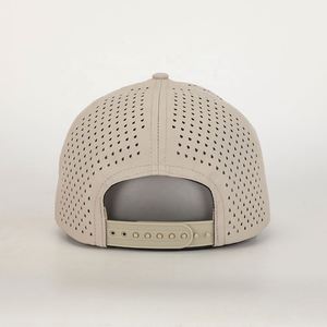 Haute qualité en gros personnalisé découpé au laser trou 6 panneau sport camion chapeau caoutchouc Patch Logo Polyester Gorras Oem Golf casquette de Baseball - Product Image 5