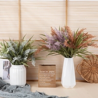 MW85005 Baru Desain Plastik Buatan Lavender Setaria Bunch 4 Warna Tersedia untuk Dekorasi Rumah Dekorasi Pernikahan