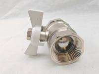 Válvula de mariposa de latón, válvula de gas manual y accesorios de válvula con manija, fabricante OEM para aplicaciones de agua y gas en el hogar y la cocina
