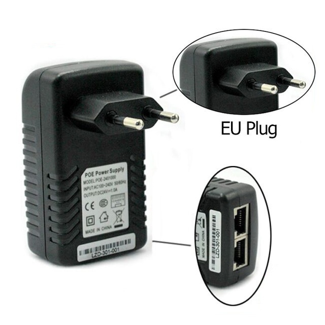 10/100/1000Mbps Transmission Rate 48V 0.5A 24W Powerline Adapter Poe Injector Network Switches