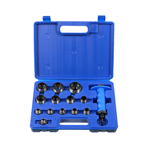 Perforateur à tête interchangeable 14 pièces en acier à haute teneur en carbone pour cuir épais, outils de bricolage pour ceintures, personnalisable, boîte en plastique OEM, outils à main - Product Image 4