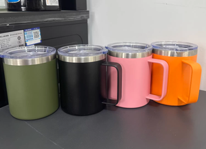 Mug à café isotherme mini 12oz 14oz en acier inoxydable, tasse de voyage compacte, tasse de poche portable pour cadeau, bureau, femmes, vente en gros - Product Image 4
