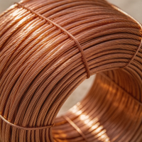 Cable de Cobre Puro al 99.99%, 0.1mm-25mm, Cable Eléctrico de Cobre Desnudo de Alta Conductividad para Transformadores y Bobinados de Motores