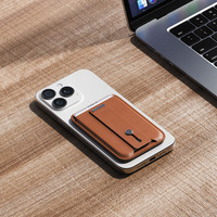 Casing Ponsel Lipat Premium Kulit PU Magnetik N52 untuk iPhone 15/16/17/18 Pro Max dengan Slot Kartu Kredit/ID dan Tali Pengikat yang Dapat Disesuaikan