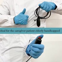 Câble de bouton d'appel d'urgence pour lit d'hôpital, 1,8 m, coudé à 90 degrés, avec prise audio 3,5 mm et bouton rouge spécial infirmière