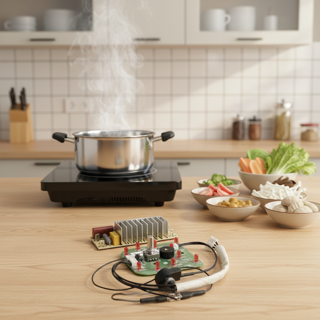 Induction Cooker PCBA Intelligent Control Board for Household & Commercial Induction Hobs, OEM Custom