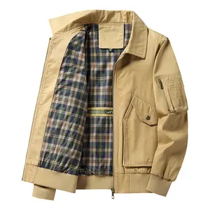 JK217 Men's autumn coat men's middle age jacket more pocket autumn European and American casual jacket