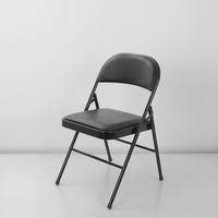 Chaises de bureau ergonomiques modernes pliables en métal PU confortables et pratiques pour une utilisation en conférence dans les bureaux et les espaces d'étude