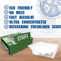 Tablettes de lessive biodégradables naturelles, formule pure, protection de la couleur, élimination des taches, feuilles de détergent à lessive, OEM ODM