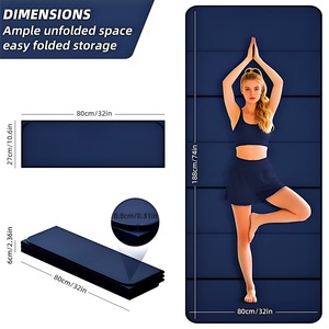 CZFIT - Tapete de Yoga Plegable de Alta Calidad, Ecológico, de Tela de Alta Tecnología + TPE, con Logotipo Personalizado, Antideslizante e Impermeable - Product Image 3