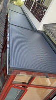 Store banne rétractable en aluminium pour fenêtre de toit, pare-soleil extérieur à commande manuelle