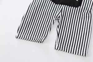 Nuevo Producto: Conjunto de 2 Piezas para Bebé, Informal, de Algodón, con Lindos Rayas y Lazo, Tipo Jumpsuit, Fábrica China - Product Image 5