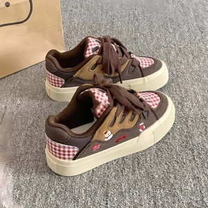 Zapatillas Blancas de Mujer Estilo Estudiantil con Plataforma Gruesa, Novedad Otoño 2026, Calzado Casual Versátil para Combinar con Faldas - Product Image 1