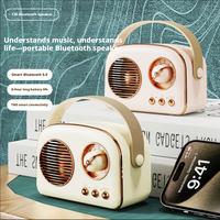 Haut-parleur Bluetooth rétro mat bleu 5W haute puissance, mini enceinte stéréo sans fil pour la maison, le bureau, les fêtes et les voyages – Vente chaude