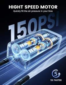 लैमिकल vhp03 150psi पोर्टेबल कार टायर इंफ्लेवेटर टिकाऊ एब्स एयर कंप्रेसर डिजिटल डिस्प्ले इलेक्ट्रिक टायर पंप कार मोटरसाइकिल - Product Image 3