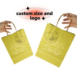 Wholesale Custom Printed White Brown <strong>Shopping</strong> Kraft Paper Bag With Handle Restaurant Carry Away Bag Fast Food Bread Takeout <strong>Nag</strong> - Product Image 6