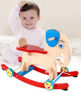 Phong Cách Mới Tùy Chỉnh Vui Rắn Trẻ Em Chơi Học Tập Đồ Chơi Đầu Giáo Dục Bằng Gỗ Voi Rocking Ngựa Xe Cho Trẻ Em - Product Image 4