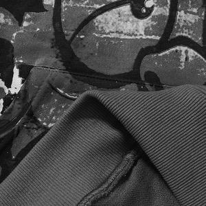 Sweat à capuche 100% coton épais de qualité supérieure avec émotion mixte Monster Looped avec impression Monster pour hommes et femmes - Product Image 6