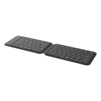 Clavier Bluetooth 5.2 pliable avec interrupteurs à ciseaux, touches larges pleine surface, course de 1,5 mm, espace de 0,6 mm, batterie remplaçable