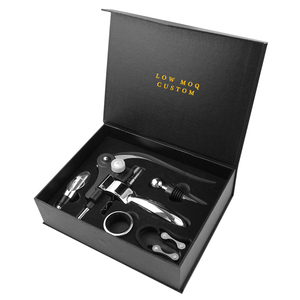 Ottimo supporto per ordine del campione di <span class=keywords><strong>vino</strong></span> apriscatole per sughero e Set regalo per carta stagnola in acciaio inossidabile apribottiglie cavatappi <span class=keywords><strong>vino</strong></span> - Product Image 2