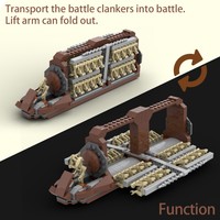 Funbuild Meilleures ventes Federation MTT MOC Transporteur de troupes Droïdes de combat Ensemble de blocs de construction Star Plan Wars Briques Jouets d'assemblage DIY