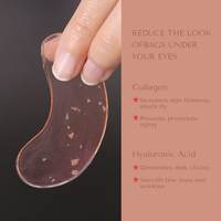 Patchs Hydrogel à la Rose pour les Yeux Gonflés, Masque Réparateur au Collagène, Vente en Gros, Logo Personnalisé