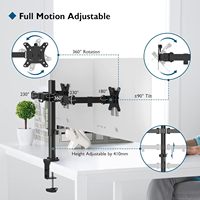Support de moniteur MonitorCharge maximale 8 kg par bras 2 options de montage VESA 75/100 Emballage de vente par correspondance
