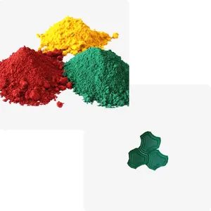 Beton pigment kırmızı demir oksit 110 fe2o3 demir oksit tozu renklendirici çimento kaldırım zemin boyası