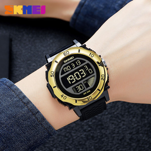Skmei Digital Watch Men Electronic 50M Water Resistant Silicone Strap Alarm Clock LED Display Sport Watch - Product Image 4