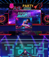 Signalisation numérique LCD Station de DJ Stand Façade de table Stand Portable Booth LED Video Wall Display Screen