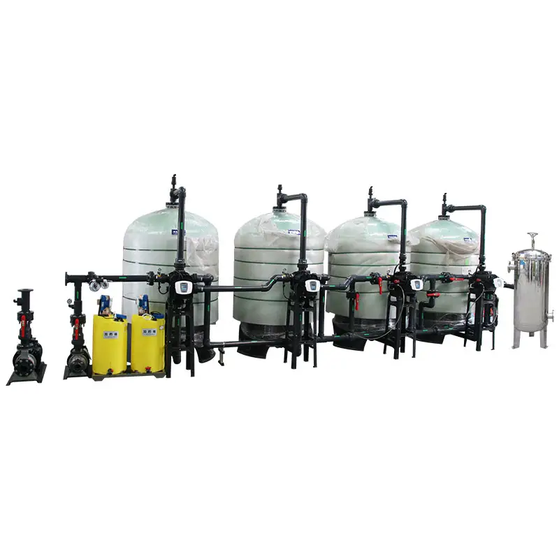 40000 lph industrial boiler Water Filter System Industrial sodium ion exchange resin tank Water Softener for steam boilers